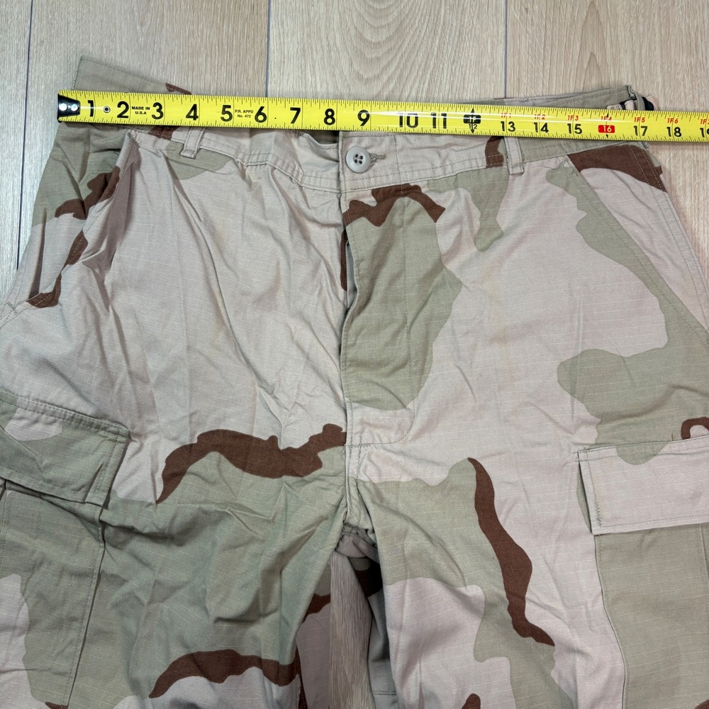 US Military BDU Desert Camo Cargo Pants Ripstop Medium Long 3 Color Adjustable - Picture 6 of 8